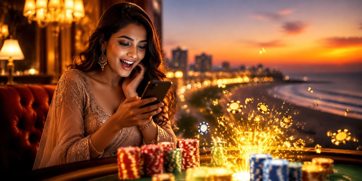 Andar Bahar card game played on a mobile device in Chennai