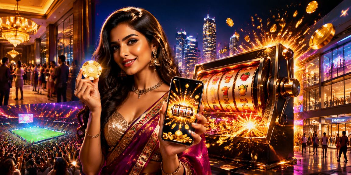 Bollywood-themed online slot game displayed on a mobile device